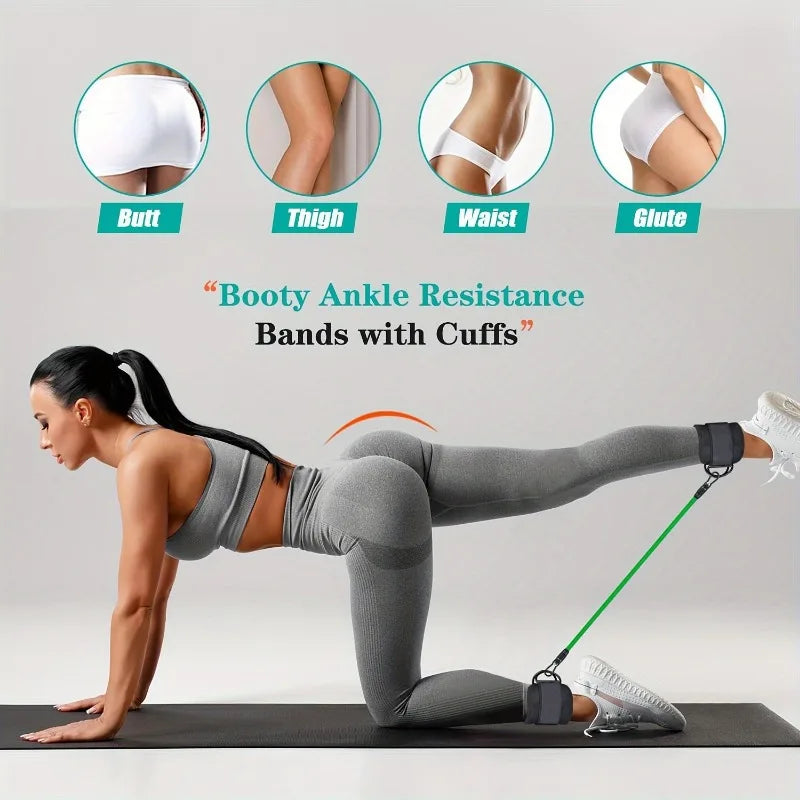 Resistance Bands Set Portable Fitness Equipment Bodybuilding Home Gym Professional Weight Training Fitness Elastic Rubber Bands
