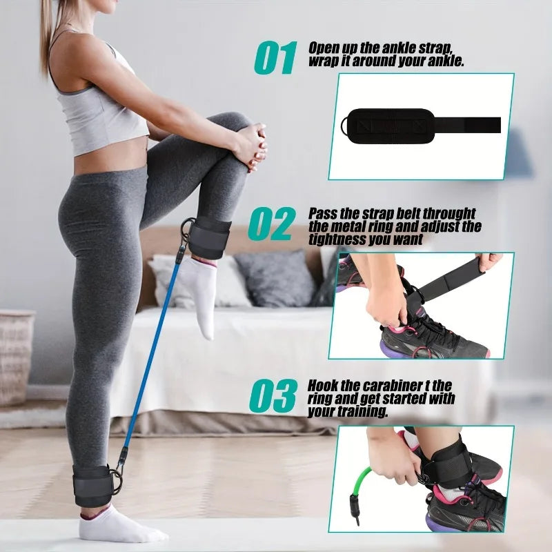Resistance Bands Set Portable Fitness Equipment Bodybuilding Home Gym Professional Weight Training Fitness Elastic Rubber Bands