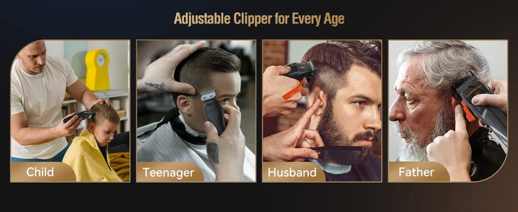 MAXGROOM Professional Hair Clippers for Men Premium Home Haircut Kit Cordless Hair Cutting Clippers and Trimmers Set