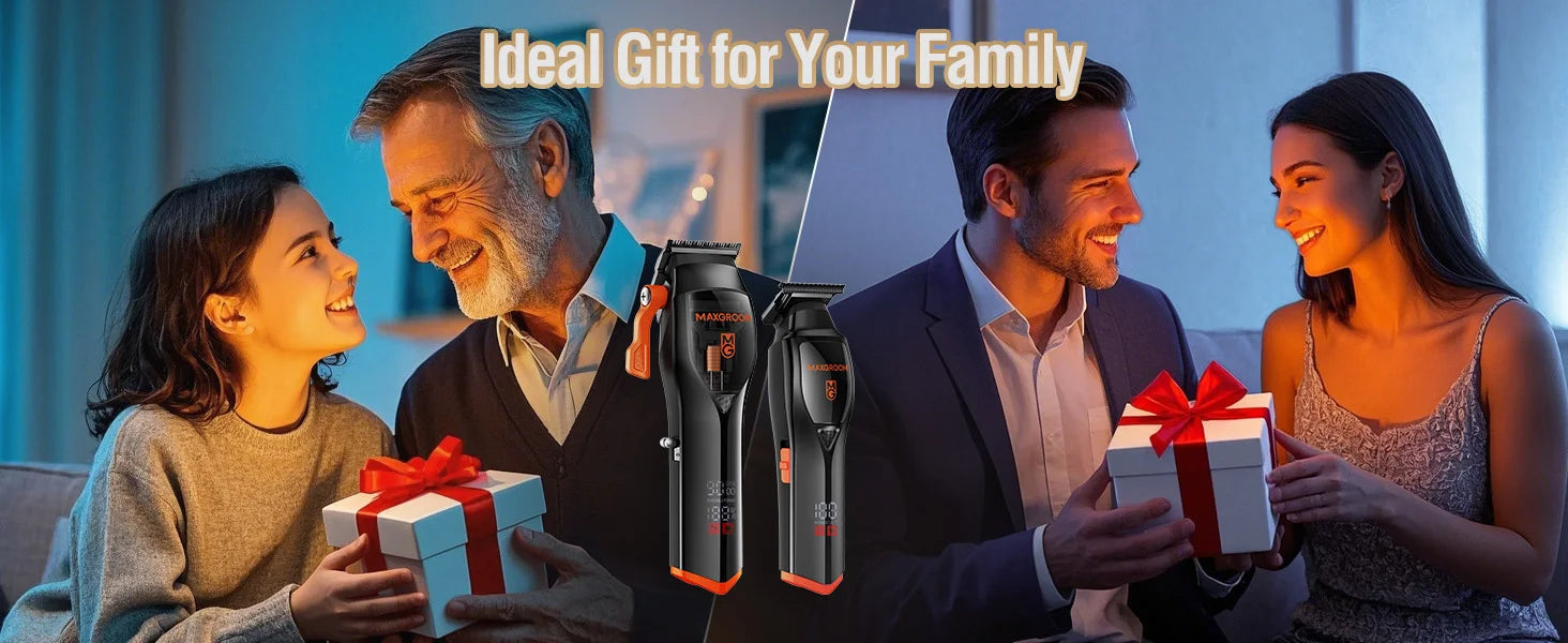 MAXGROOM Professional Hair Clippers for Men Premium Home Haircut Kit Cordless Hair Cutting Clippers and Trimmers Set