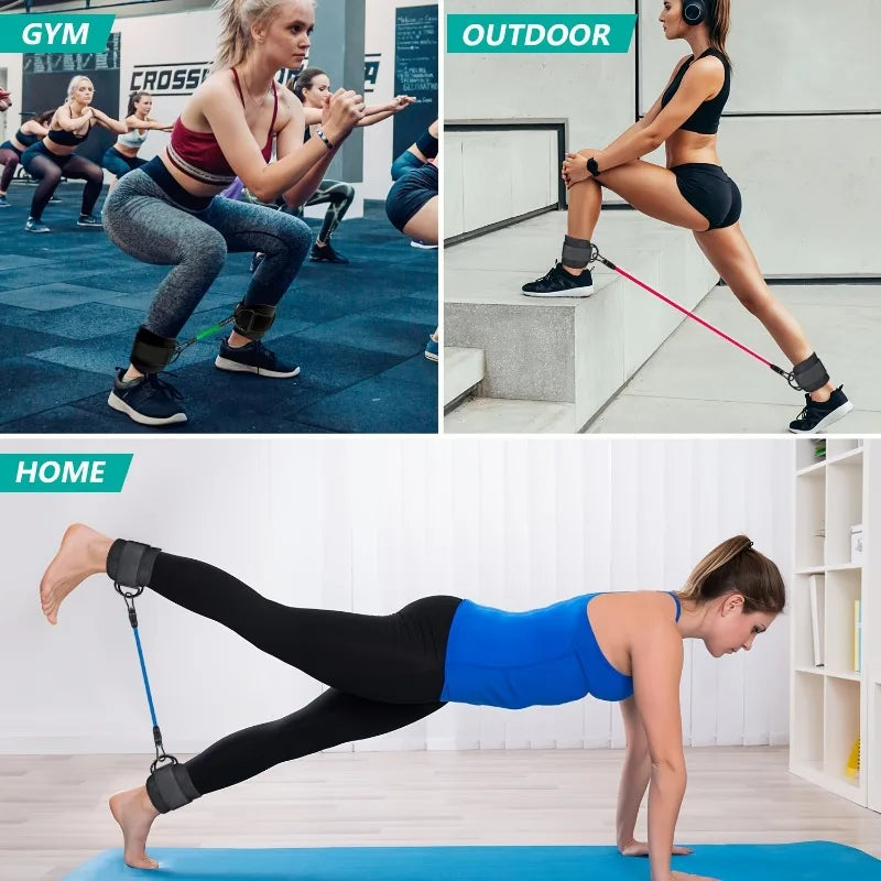 Resistance Bands Set Portable Fitness Equipment Bodybuilding Home Gym Professional Weight Training Fitness Elastic Rubber Bands