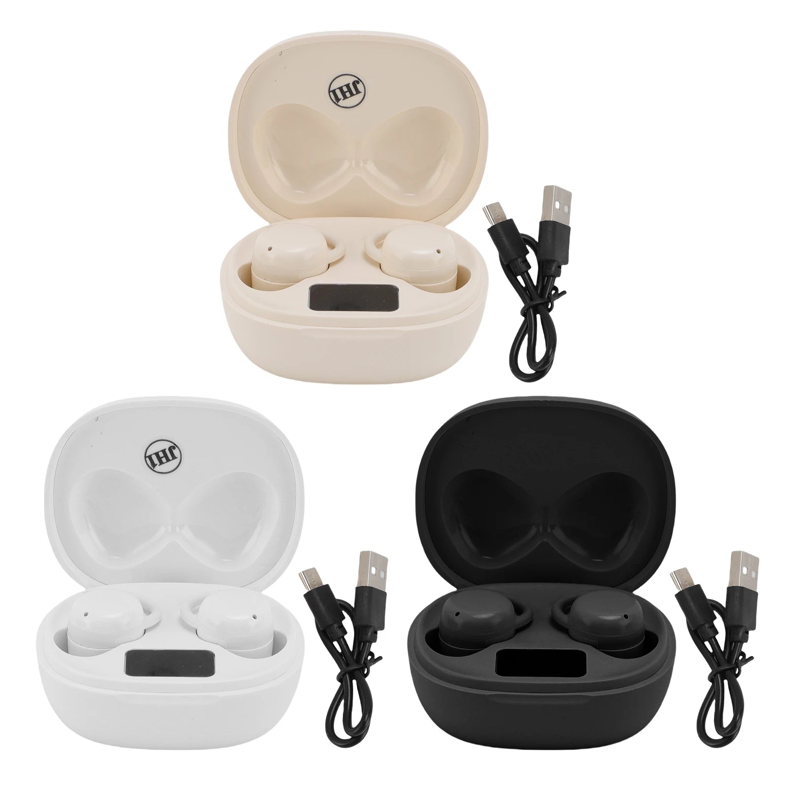 Bluetooth Earbuds Noise Reduction Wireless Earphones Long Battery Life Small Comfortable Lightweight for Running Sports Gaming